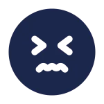 Confounded Circle SVG Icon
